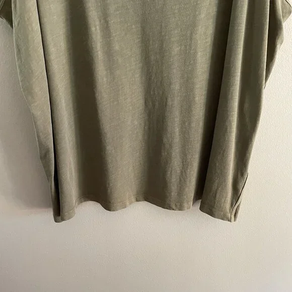 Athleta Sz 3X Olive Green Cotton Lightweight Scoop Neck Organic Daily Tank Top - Picture 4 of 11